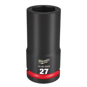 Milwaukee 49666402 3/4" Drive 27mm Metric Shockwave Deep 6 Point Impact Socket