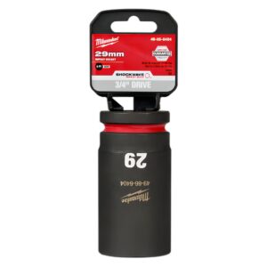 Milwaukee 49666404 29mm 3/4" SHOCKWAVE Drive Deep 6 Point Impact Socket