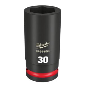 Milwaukee 49666405 3/4" Drive 30mm Metric Shockwave Deep 6 Point Impact Socket