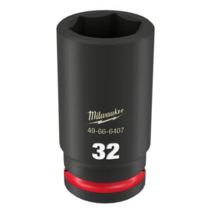 Milwaukee 49666407 3/4" Drive 32mm Metric Shockwave Deep 6 Point Impact Socket
