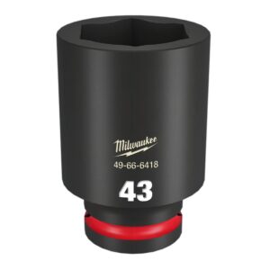 Preorder Milwaukee 49666418 Shockwave 3/4" Drive 43mm Deep 6 Point Impact Socket