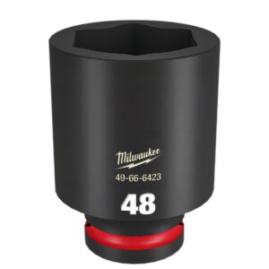 Milwaukee 49666423 Shockwave 3/4"" Drive 48mm Deep 6 Point Impact Socket