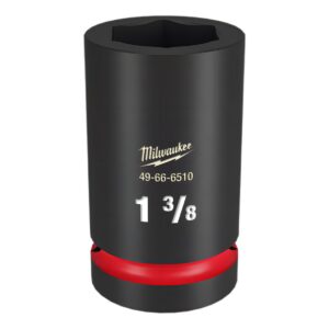 Preorder Milwaukee 49666510 Shockwave 1" Drive 1-3/8" Deep 6 Point Impact Socket
