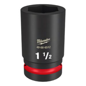 Preorder Milwaukee 49666512 Shockwave 1" Drive 1-1/2" Deep 6 Point Impact Socket