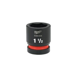 Preorder Milwaukee 49666556 Shockwave 1" Drive 1-1/2" Standard 6 Point Impact Socket