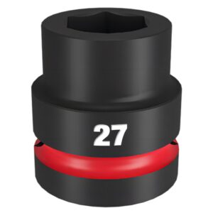 Preorder Milwaukee 49666592 Shockwave 1" Drive 27mm Standard 6 Point Impact Socket