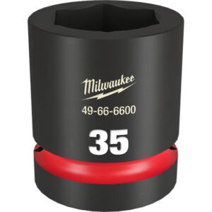 Preorder Milwaukee 49666600 Shockwave 1" Drive 35mm Standard 6 Point Impact Socket