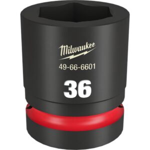 Preorder Milwaukee 49666601 Shockwave 1" Drive 36mm Standard 6 Point Impact Socket