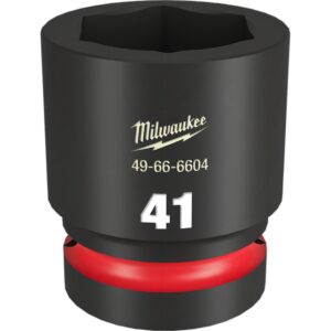 Preorder Milwaukee 49666604 Shockwave 1" Drive 41mm Standard 6 Point Impact Socket