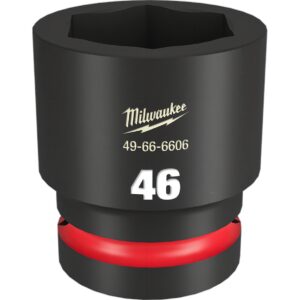 Preorder Milwaukee 49666606 Shockwave 1" Drive 46mm Standard 6 Point Impact Socket