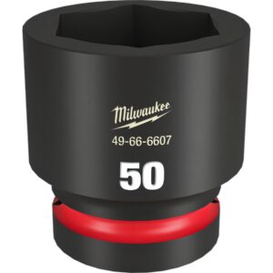 Preorder Milwaukee 49666607 Shockwave 1" Drive 50mm Standard 6 Point Impact Socket
