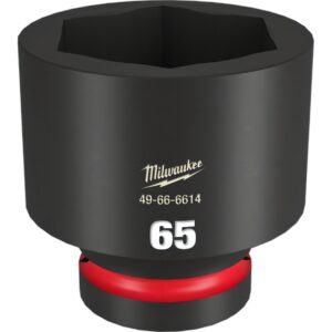 Preorder Milwaukee 49666614 Shockwave 1" Drive 65mm Standard 6 Point Impact Socket