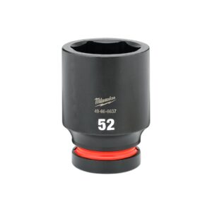 Preorder Milwaukee 49666637 Shockwave 1" Drive 52mm Deep 6 Point Impact Socket