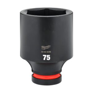 Preorder Milwaukee 49666646 Shockwave 1" Drive 75mm Deep 6 Point Impact Socket