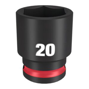 Preorder Milwaukee 49666737 Shockwave 3/8" Drive 20mm Standard 6 Point Impact Socket