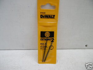 PREORDER Dewalt DT5039-QZ HSS-G EXTREME 2 METAL DRILL BIT 3.2MM 2PK(Box Qty 250)