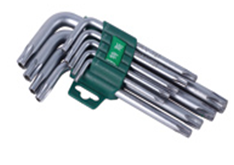 TSTOP 61981 9 PCS ShortTorx With Hole Hex Key Spanner Sets