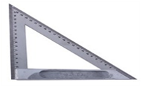 TSTOP 75008 Zinc Alloy Triangle Ruler