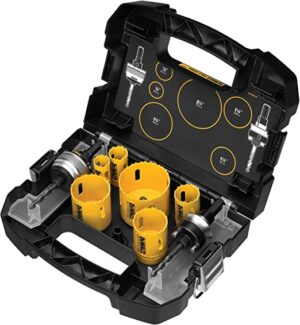 PREORDER Dewalt D180001  V 9 PIECE PLUMBER'S HOLE SAW SET(Box Qty 4)
