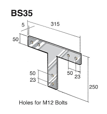 Bowmac Bracket BS35 T Strap SS