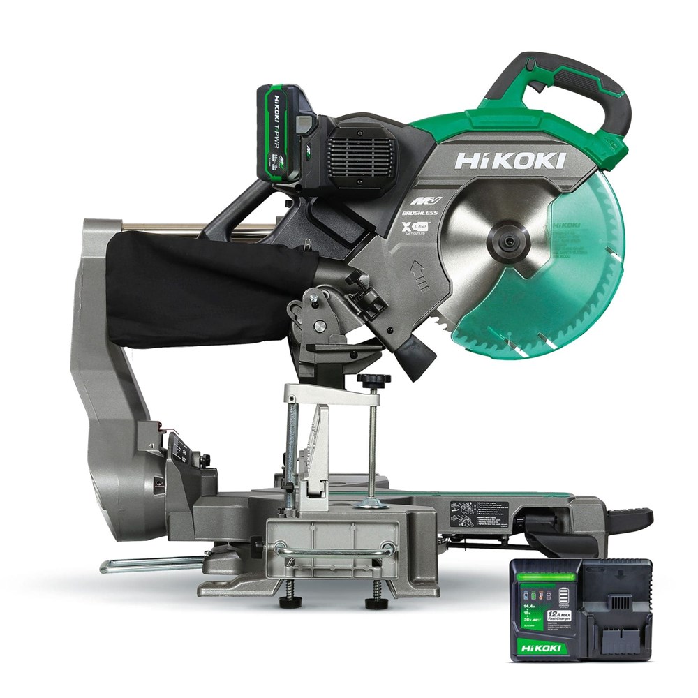 Hikoki C3612DRA(GTZ) 36V Brushless 305mm Slide Compound Mitre Saw Kit