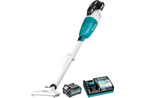 CL001GD118 Makita  40Vmax XGT Brushless 4-Speed HEPA Vacuum supplied with 1x 2.5Ah battery (BL4025) & Charger (DC40RC)