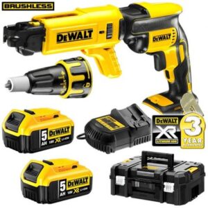 DCF620P2K-XE DeWalt 18v Brushless 5ah Collated Screw Gun