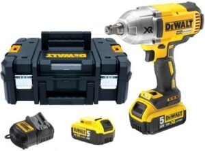 DCF899P2-XE DeWalt 18v Brushless 950NM 5ah Impact Wrench Kit.