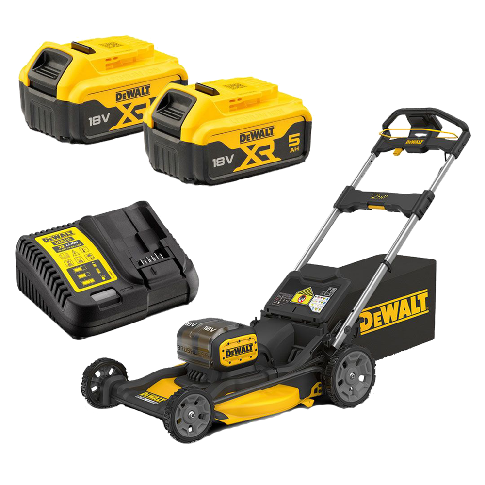 Dewalt DCMWP134P2-XE 2 x 18V XR 21” PUSH MOWER - 5AH KIT