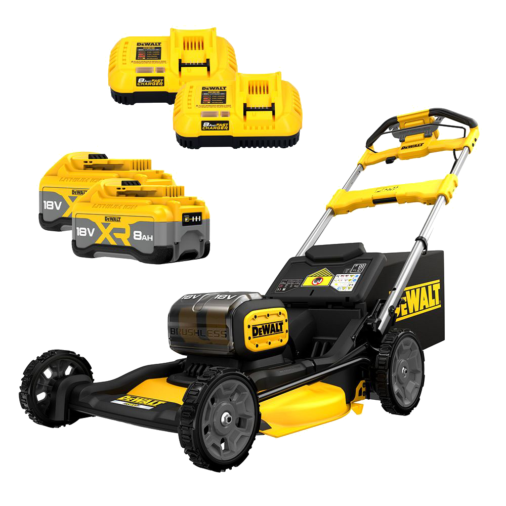 Dewalt DCMWSP156W2-XE 2x18V XR Self-Propelled Lawn Mower - 2 x 8Ah