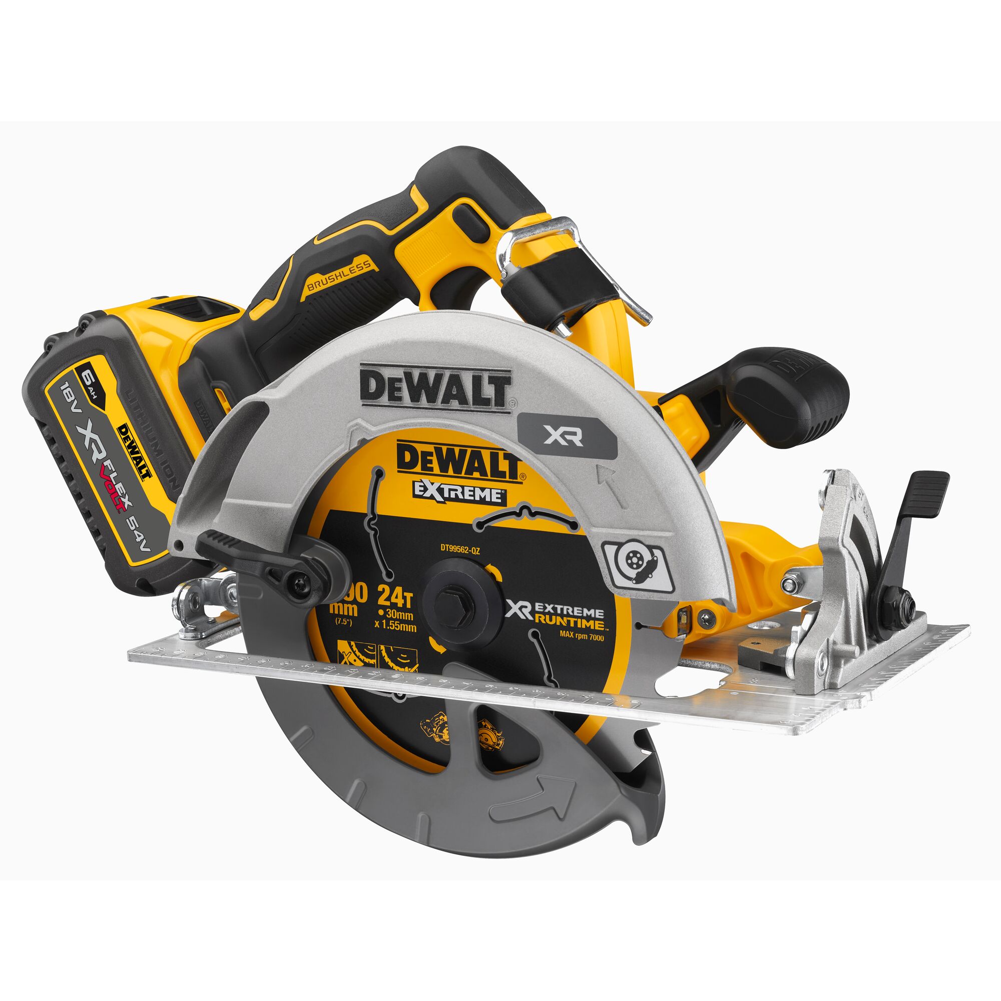 Dewalt DCS573T1-XE 18V XR 184mm Circular Saw With FLEXVOLT Advantage - 1 x 6.0Ah