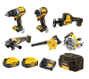 Dewalt DCZ601P2-XE 18V XR Brushless 6 Piece Kit - 2X 5Ah