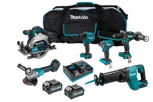 Makita DK0204G601 40V Max 4.0Ah Li-ion Cordless Brushless 6pce Combo Kit