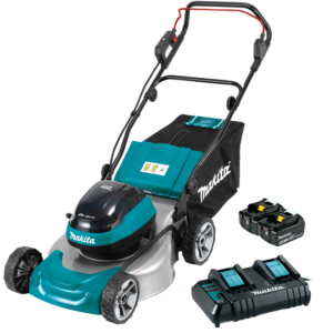Makita DLM466CT2 18Vx2 Brushless 460mm (18") Lawn Mower 5.0Ah Kit