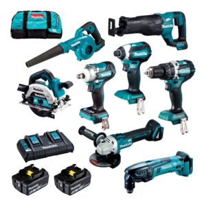 Makita DLX8041TX1 18V LXT 8-Pc. Cordless 5.0Ah Kit