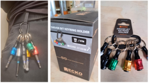 NEW-A-bitholder Ecko driver bit keyring holder