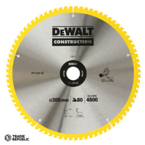PREORDER Dewalt DT1184-QZ SAW BLADE CONSTRUCTION 305MM X 30 X 80T WOOD(Box Qty 5)