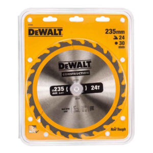 PREORDER Dewalt DT1954-QZ SAW BLADE CONSTRUCTION 235MM X 30 X 24T WOOD(Box Qty 25)