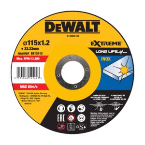PREORDER Dewalt DT43903-QZ Thin Cut 115 x 1.2mm Inox(Box Qty 25)
