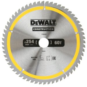 PREORDER Dewalt DT90250-QZ SAW BLADE CONSTRUCTION 254MM X 60T (16/25/25.4/30MM)(Box Qty 5)