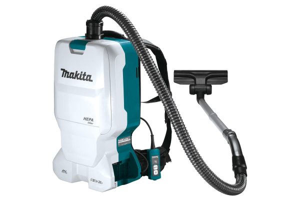 DVC660G2X1 Makita 18Vx2 (36V) LXT Brushless 32mm Backpack HEPA Vacuum(supplied with 2 x 6.0Ah batteries (BL1860B) & Dual Rapid charger (DC18RD))