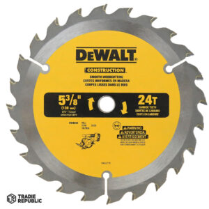 PREORDER Dewalt DW9054 SAW BLADE CONSTRUCTION 136MM X 10 X 24T WOOD(Box Qty 5)