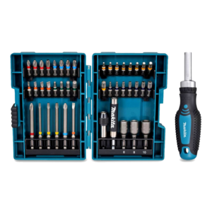Makita E-25096 44-Pc Colour Bit Set with Rachet Screwdriver Handle