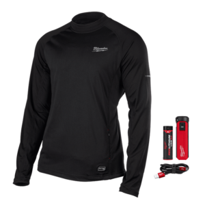 L4HBLBLACK-301L Milwaukee REDLITHIUM™ USB HEATED BASE LAYER BLACK Size L