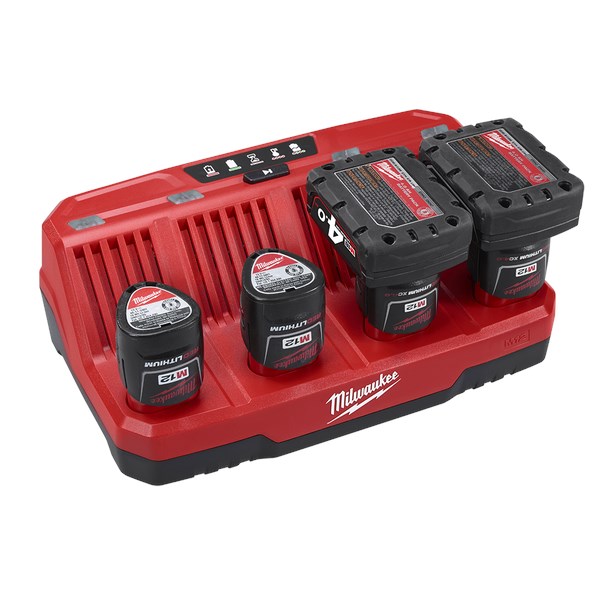 Milwaukee M12C4 M12™ Four Bay Sequential Charger - Image 2