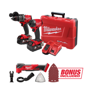 Milwaukee M18FPP2AA3B502C M18 FUEL 2 Piece Power Pack 2AA3B (bonus M18FMT-0)