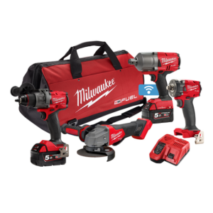Milwaukee M18FPP4B3502B 18V 5.0Ah Li-ion Cordless 4pce Combo Kit Power Pack
