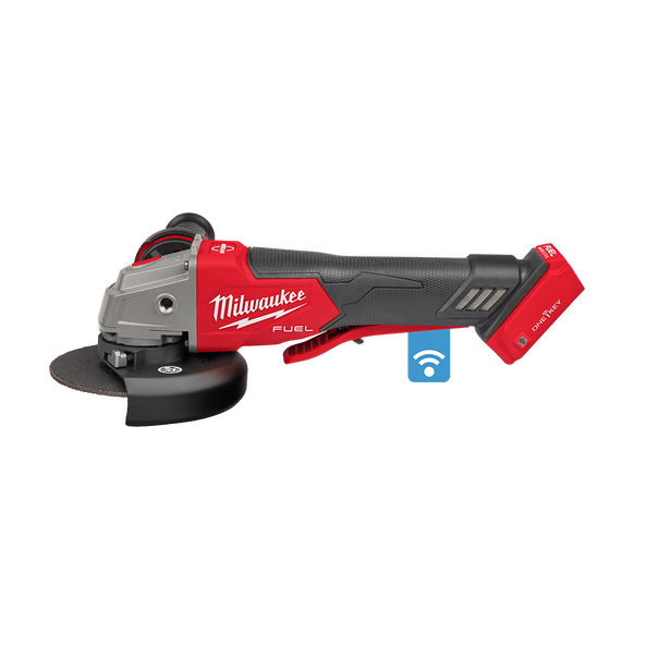 M18ONEFAG125XPDB-0 Milwaukee M18 FUEL™ ONE-KEY™ 125MM (5″) BRAKING ANGLE GRINDER WITH DEADMAN PADDLE SWITCH (TOOL ONLY)