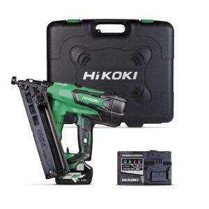 Hikoki NT1865DBAL(GYZ) 18V Gasless 15GA 34° Angle Finishing Nailer Kit
