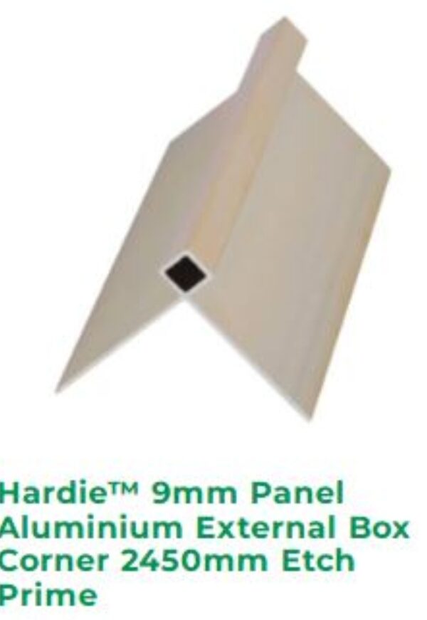 Axion panel-James Hardie 304509 Hardie™ 9mm Panel Aluminium External Box Corner 2450mm-Preorder